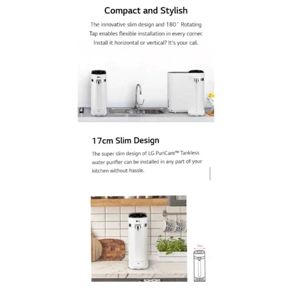 LG PuriCare WD516AN Tankless Water Purifier with 4 stages Filtration, Hot Cold Ambient Water Mode Free 1 Year Careship - Image 9
